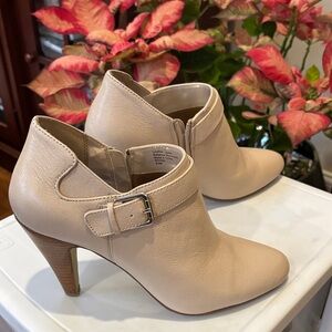 Alfani Beige Heeled Ankle Boots
